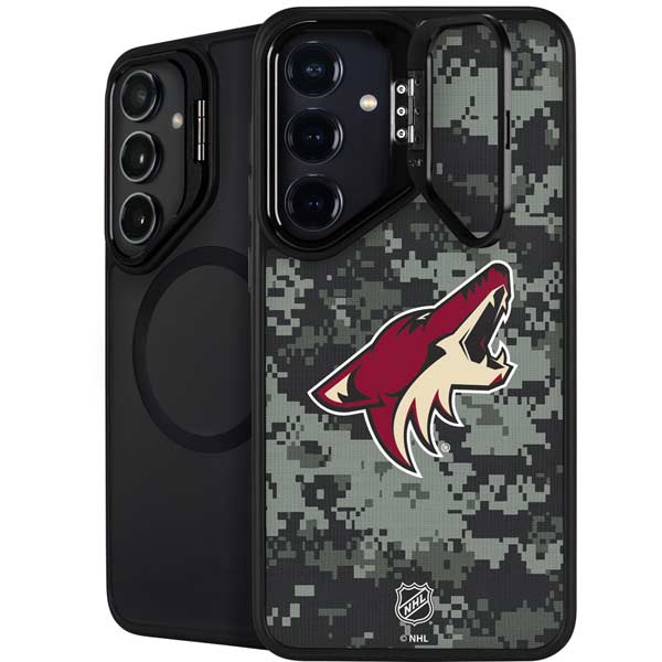 NHL Arizona Coyotes Camo Galaxy S26 Plus Kickstand Case
