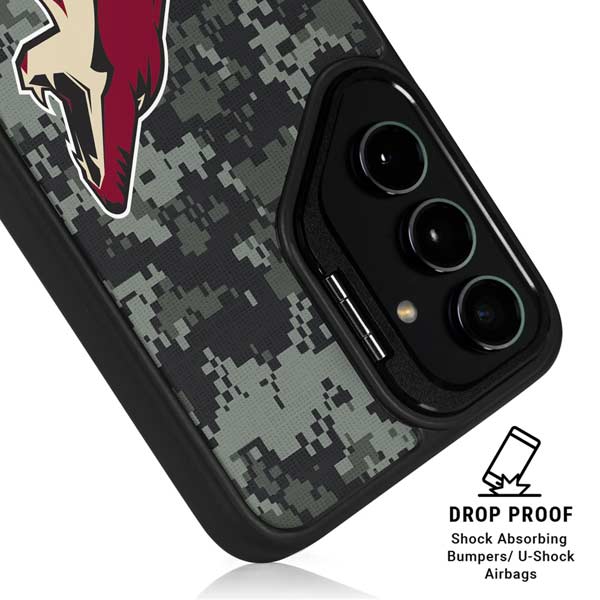 NHL Arizona Coyotes Camo Galaxy S26 Ultra Kickstand Case