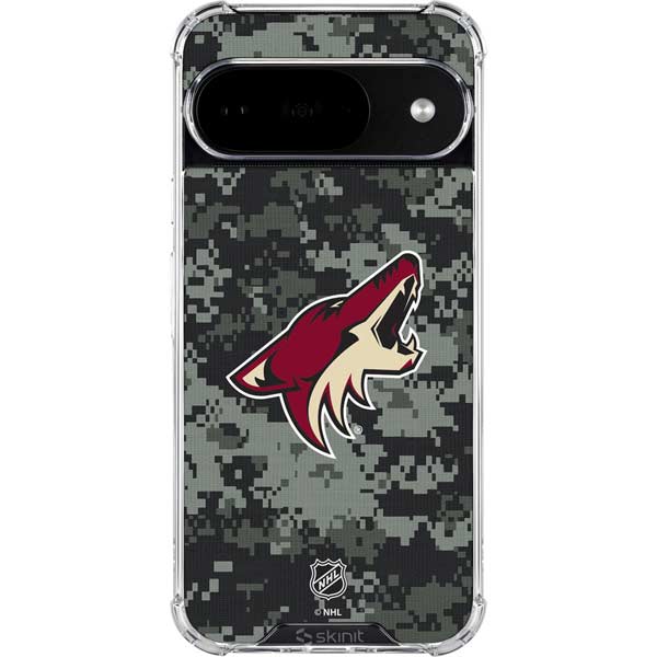 NHL Arizona Coyotes Camo Google Pixel 10 Clear Case