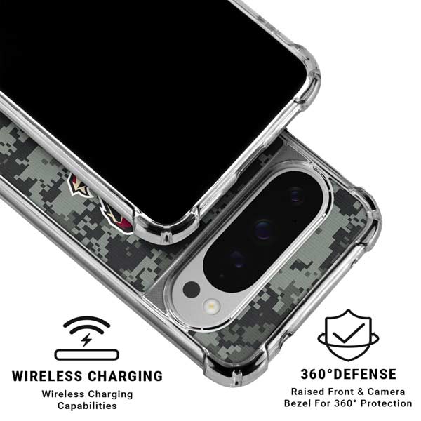 NHL Arizona Coyotes Camo Google Pixel 10 Pro Clear Case