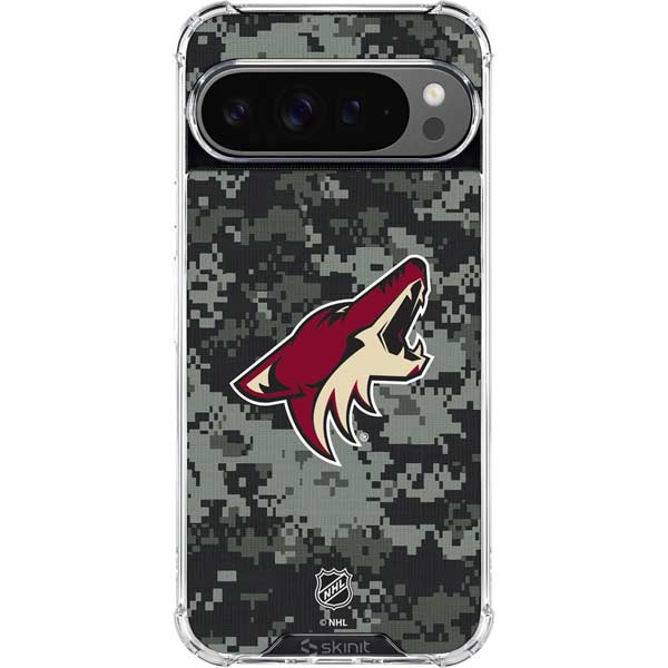 NHL Arizona Coyotes Camo Google Pixel 10 Pro XL Clear Case