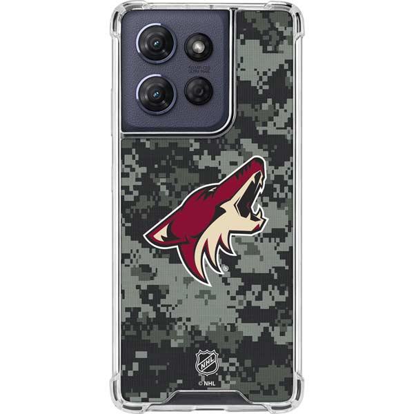 NHL Arizona Coyotes Camo Moto G Power 5G (2025) Clear Case