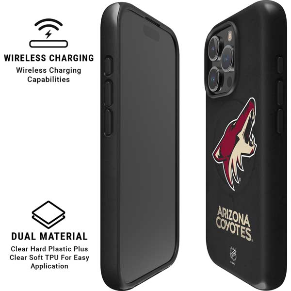 NHL Arizona Coyotes Distressed iPhone 16 Pro Max Magsafe Impact Case