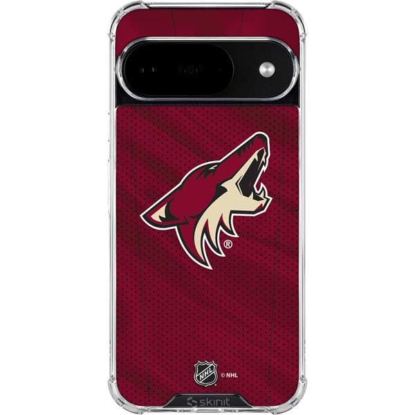NHL Arizona Coyotes Home Jersey Google Pixel 10 Clear Case