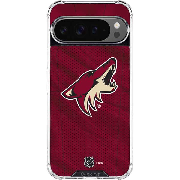 NHL Arizona Coyotes Home Jersey Google Pixel 10 Pro Clear Case