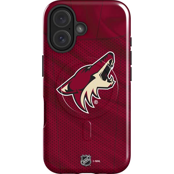 NHL Arizona Coyotes Home Jersey iPhone 16 Magsafe Impact Case