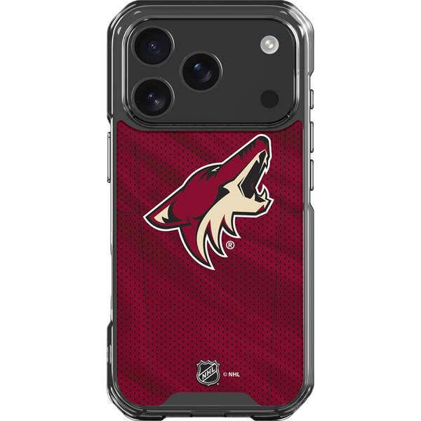NHL Arizona Coyotes Home Jersey iPhone 17 Pro Clear Case