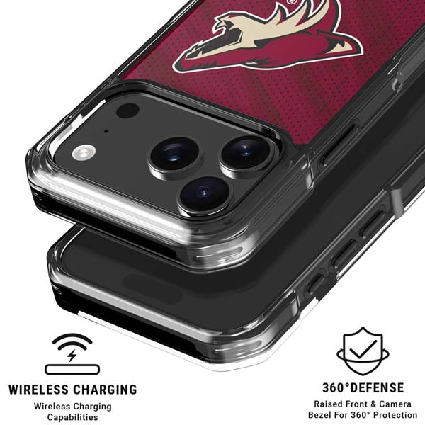 NHL Arizona Coyotes Home Jersey iPhone 17 Pro Clear Case