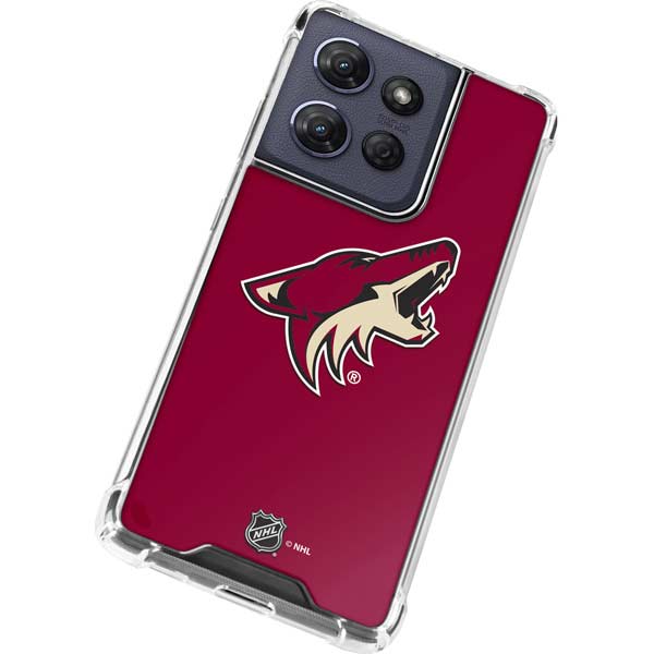 NHL Arizona Coyotes Solid Background Moto G 5G (2025) Clear Case