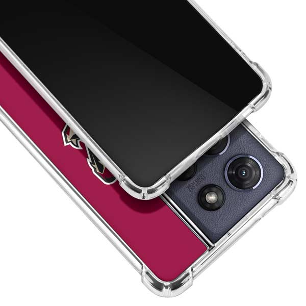 NHL Arizona Coyotes Solid Background Moto G 5G (2025) Clear Case