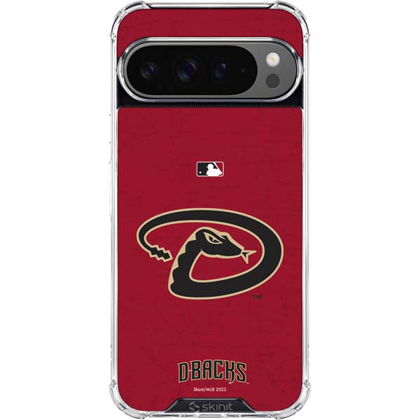 MLB Arizona Diamondbacks - Secondary Solid Distressed Google Pixel 10 Pro Clear Case