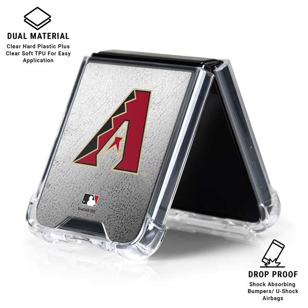 MLB Arizona Diamondbacks Game Ball Galaxy Z Flip7 Clear Case