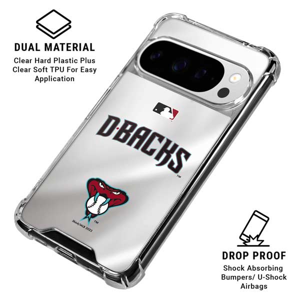 MLB Arizona Diamondbacks Home Jersey Google Pixel 10 Pro XL Clear Case