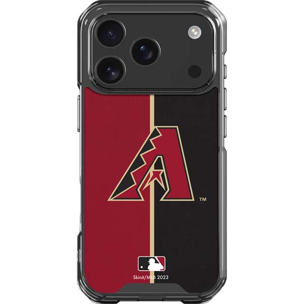 MLB Arizona Diamondbacks Split iPhone 17 Pro Clear Case