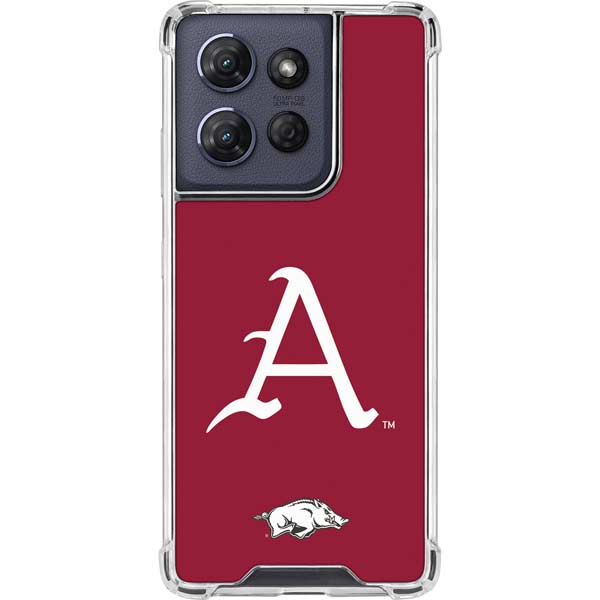 University of Arkansas-Fayetteville A Red Moto G 5G (2025) Clear Case