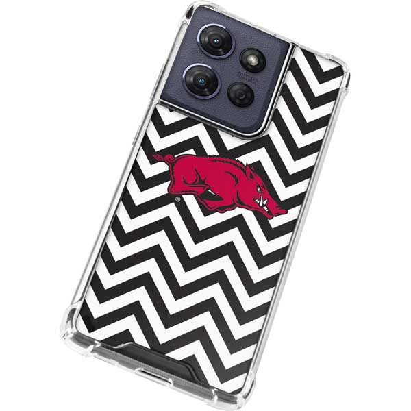 University of Arkansas-Fayetteville Chevron Print Moto G Power 5G (2025) Clear Case