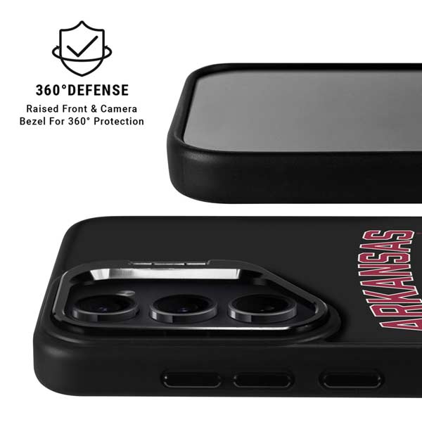 University of Arkansas-Fayetteville Razorbacks Black Galaxy S26 Plus Kickstand Case