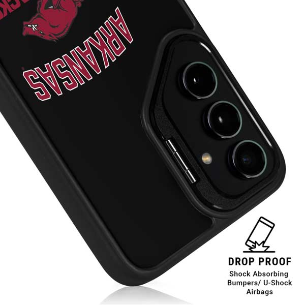 University of Arkansas-Fayetteville Razorbacks Black Galaxy S26 Plus Kickstand Case
