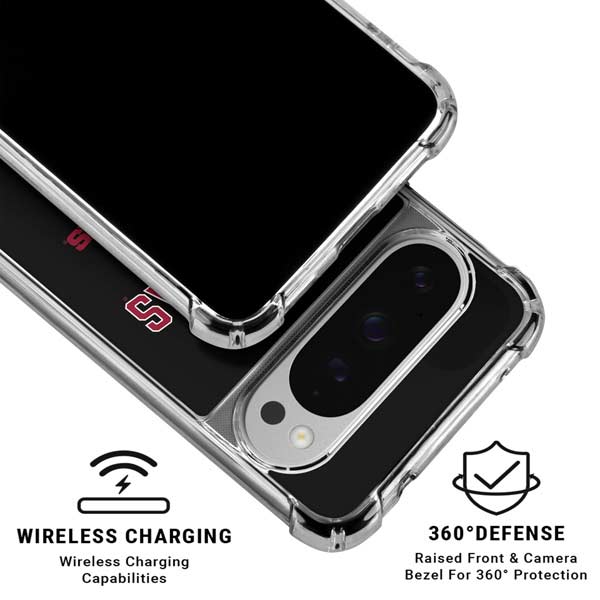 University of Arkansas-Fayetteville Razorbacks Black Google Pixel 10 Pro XL Clear Case