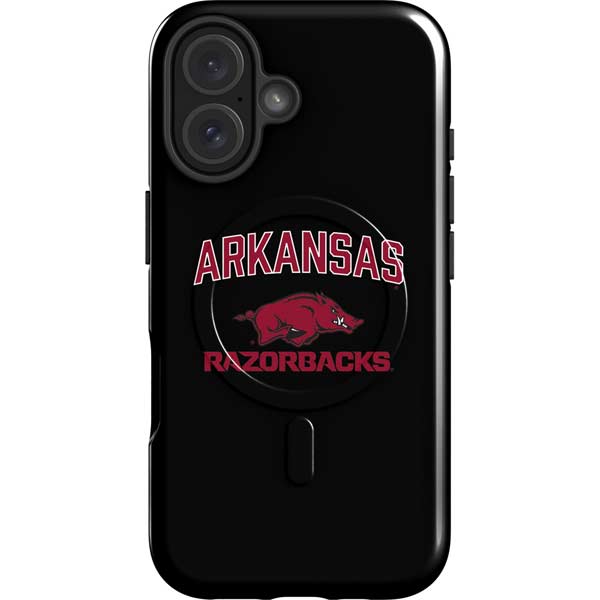 University of Arkansas-Fayetteville Razorbacks Black iPhone 16 Plus Magsafe Impact Case