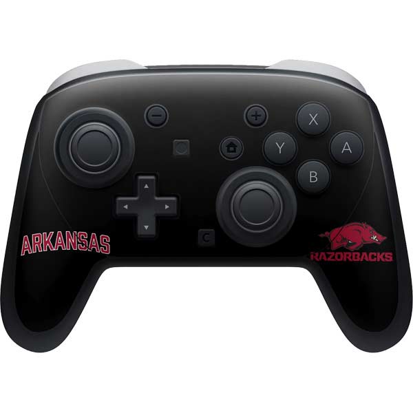 University of Arkansas-Fayetteville Razorbacks Black Nintendo Switch 2 (2025) Pro Controller Skin