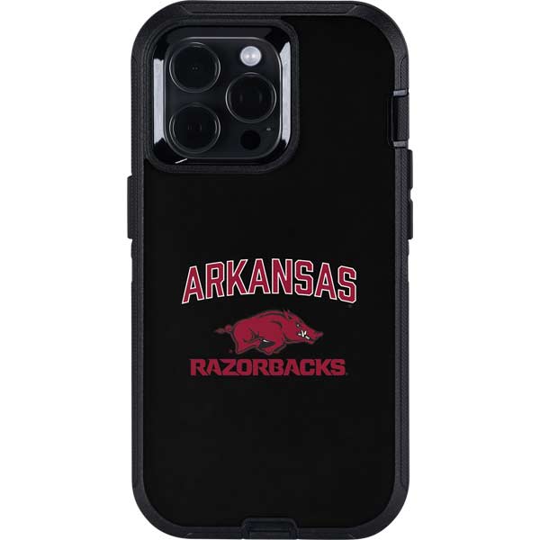 University of Arkansas-Fayetteville Razorbacks Black Otterbox Defender iPhone Skin