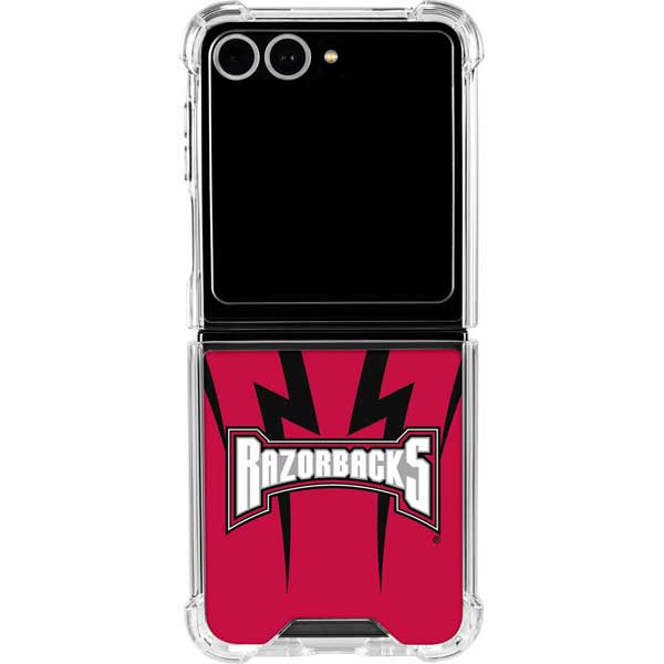 University of Arkansas-Fayetteville Razorbacks Galaxy Z Flip7 Clear Case
