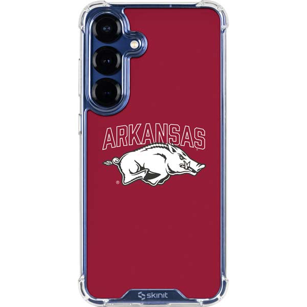 University of Arkansas-Fayetteville Razorbacks Logo Galaxy S25 FE Clear Case