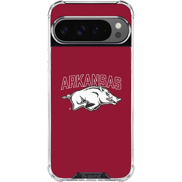 University of Arkansas-Fayetteville Razorbacks Logo Google Pixel 10 Pro XL Clear Case