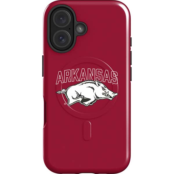 University of Arkansas-Fayetteville Razorbacks Logo iPhone 16 Magsafe Impact Case
