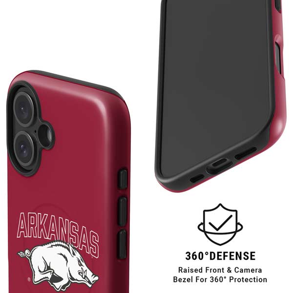 University of Arkansas-Fayetteville Razorbacks Logo iPhone 16 Magsafe Impact Case