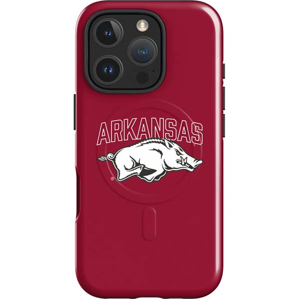 University of Arkansas-Fayetteville Razorbacks Logo iPhone 16 Pro Magsafe Impact Case