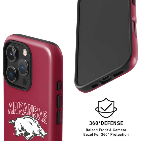 University of Arkansas-Fayetteville Razorbacks Logo iPhone 16 Pro Magsafe Impact Case
