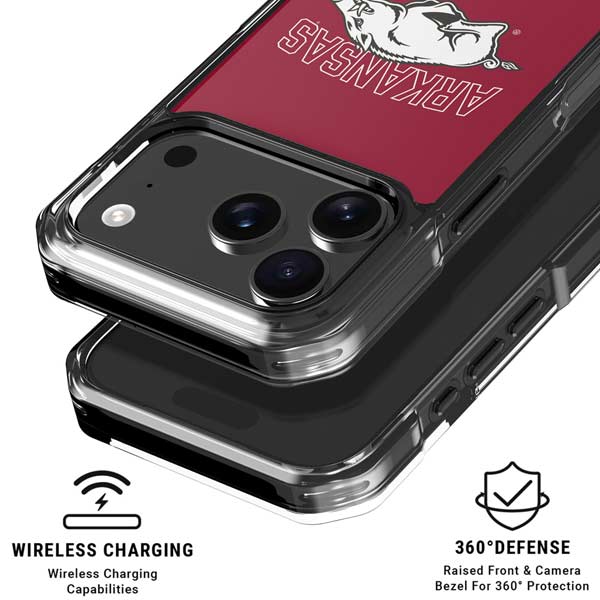 University of Arkansas-Fayetteville Razorbacks Logo iPhone 17 Pro Clear Case
