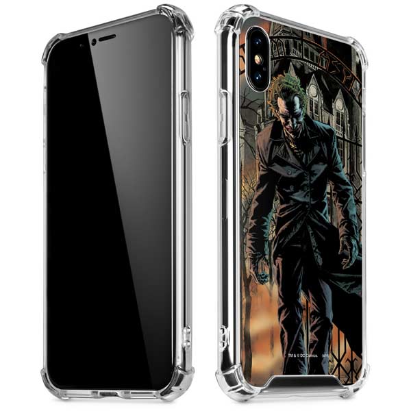 DC Comics The Joker Walking Dark Grounds Comic Art By Lee Bermejo iPhone X/XS Clear Case