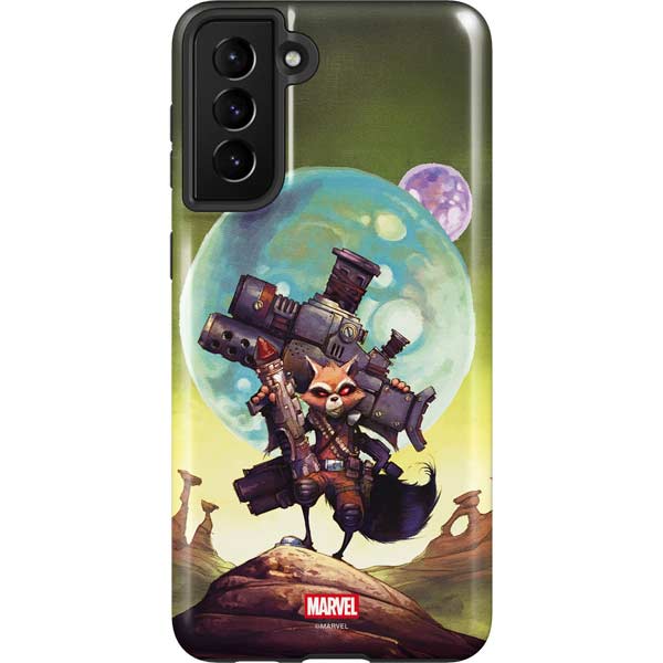 Marvel Rocket Raccoon Armored Arsenal Galaxy S21 FE Pro Case