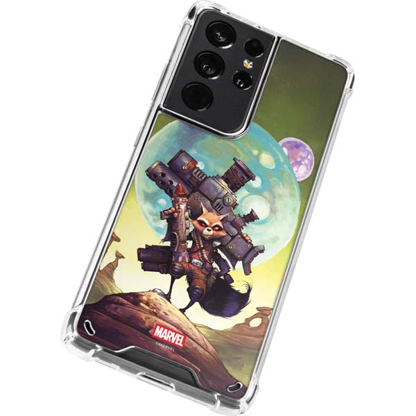 Marvel Rocket Raccoon Armored Arsenal Galaxy S21 Ultra 5G Clear Case