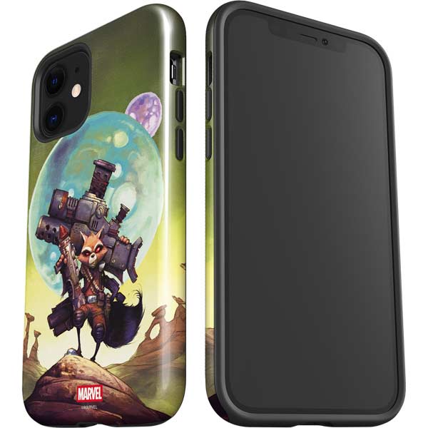 Marvel Rocket Raccoon Armored Arsenal iPhone 12 Mini Impact Case