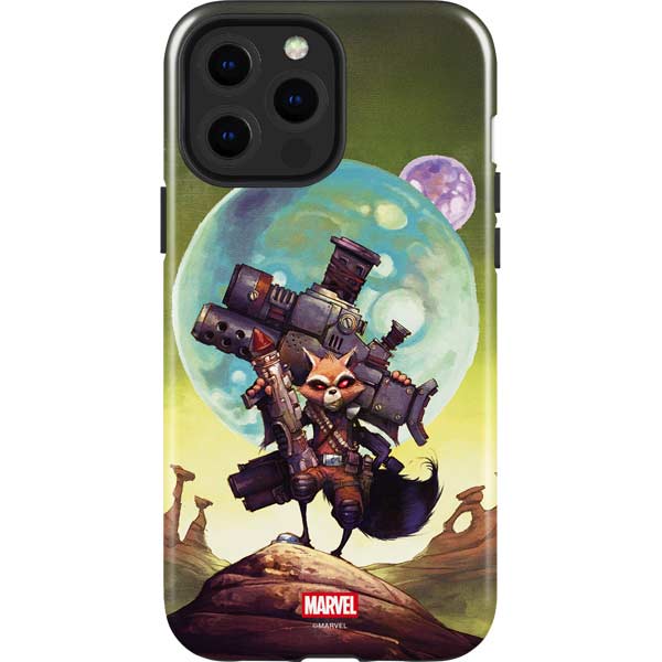 Marvel Rocket Raccoon Armored Arsenal iPhone 13 Pro Max Impact Case