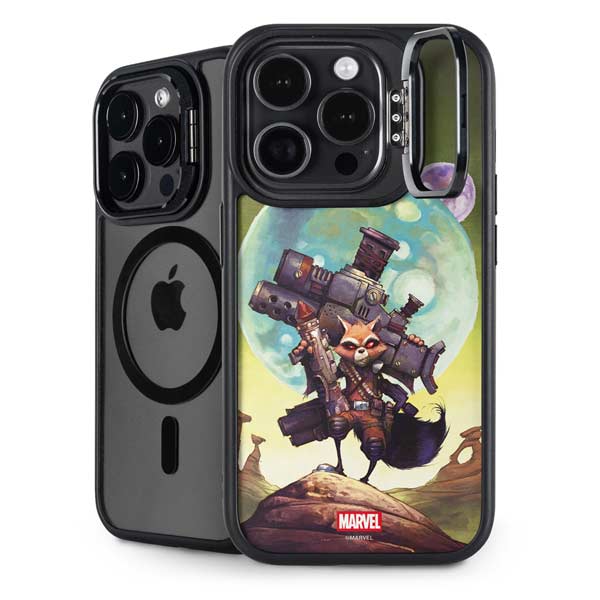 Marvel Rocket Raccoon Armored Arsenal iPhone 14 Pro Kickstand Case