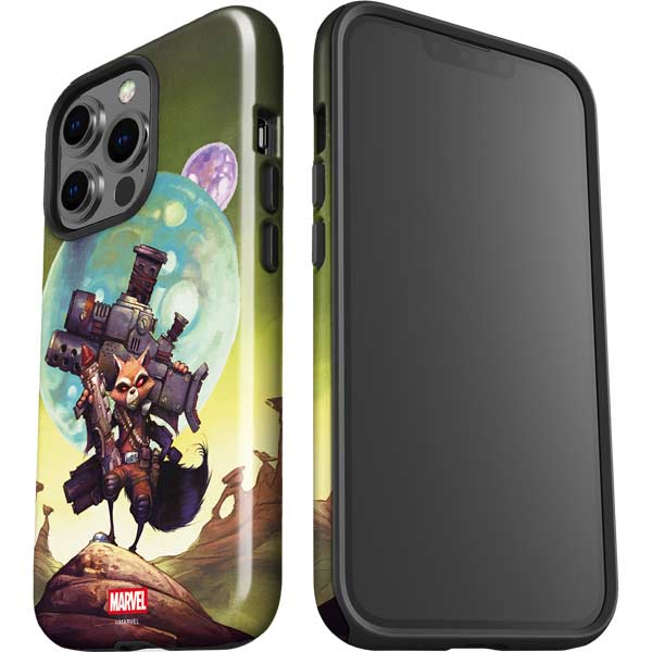Marvel Rocket Raccoon Armored Arsenal iPhone 15 Pro Impact Case
