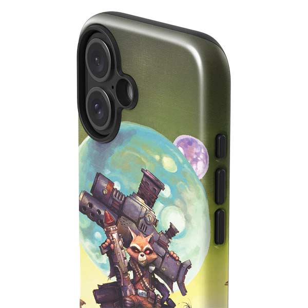 Marvel Rocket Raccoon Armored Arsenal iPhone 16 Plus Impact Case