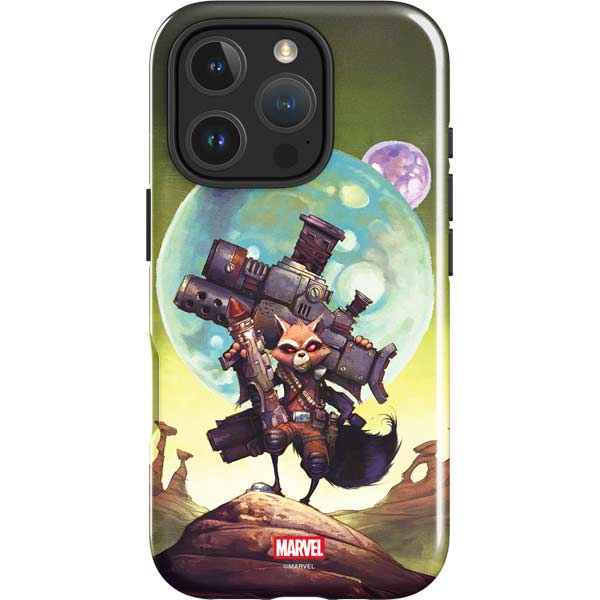 Marvel Rocket Raccoon Armored Arsenal iPhone 16 Pro Max Impact Case