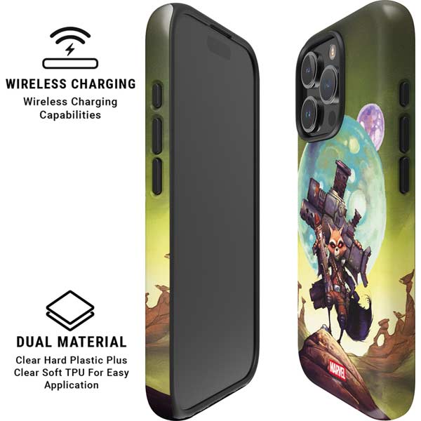 Marvel Rocket Raccoon Armored Arsenal iPhone 16 Pro Max Magsafe Impact Case