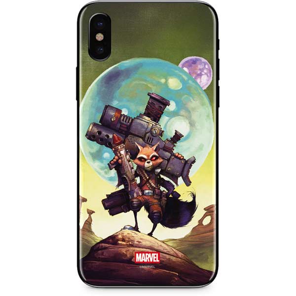 Marvel Rocket Raccoon Armored Arsenal iPhone XS Max Skin