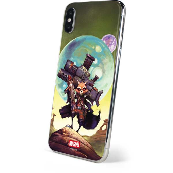Marvel Rocket Raccoon Armored Arsenal iPhone XS Skin