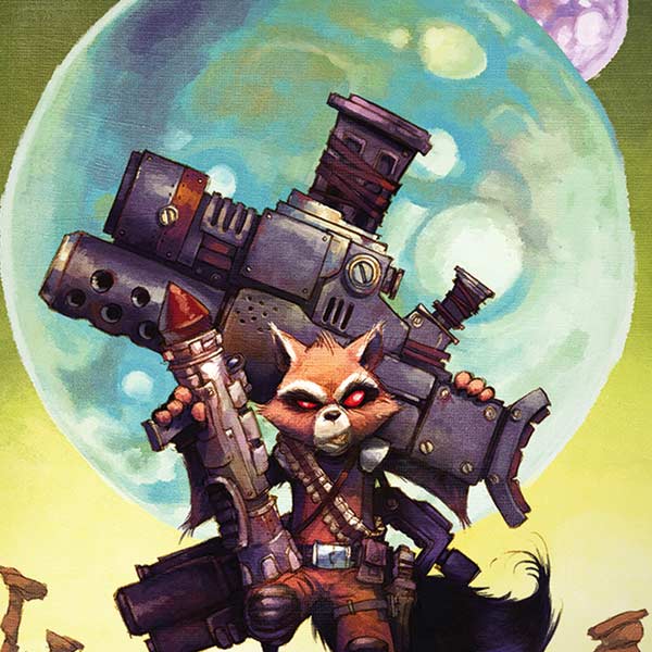 Marvel Rocket Raccoon Armored Arsenal iPhone XS Skin