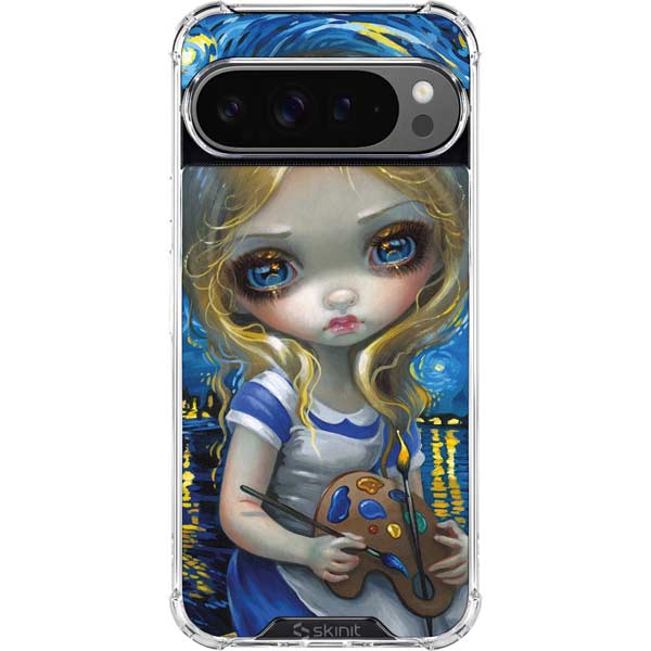 Artist Alice in Van Gogh Starry Night by Jasmine Becket-Griffith Google Pixel 10 Pro XL Clear Case