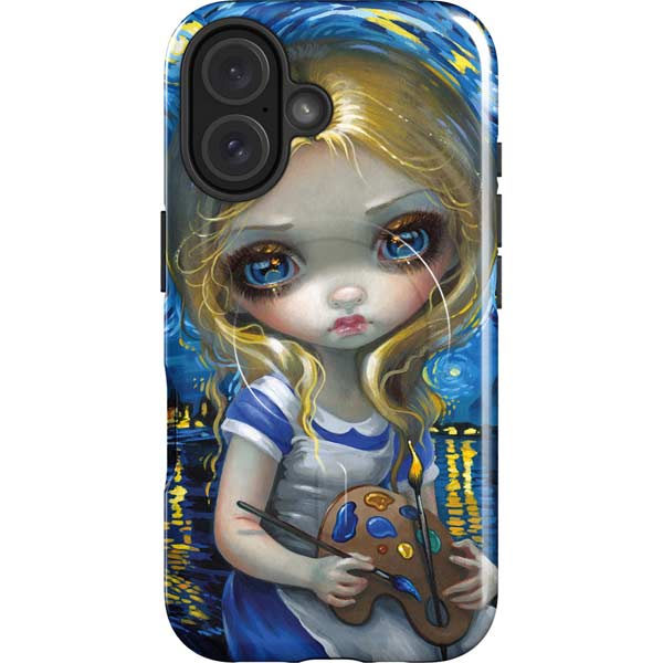Artist Alice in Van Gogh Starry Night by Jasmine Becket-Griffith iPhone 16 Plus Magsafe Impact Case