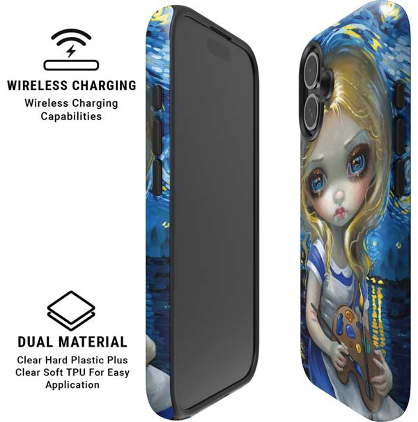 Artist Alice in Van Gogh Starry Night by Jasmine Becket-Griffith iPhone 16 Plus Magsafe Impact Case